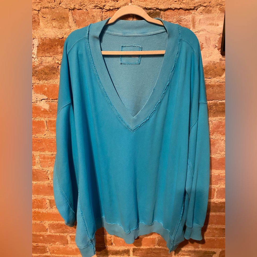 Aerie Blue V-Neck Sweater